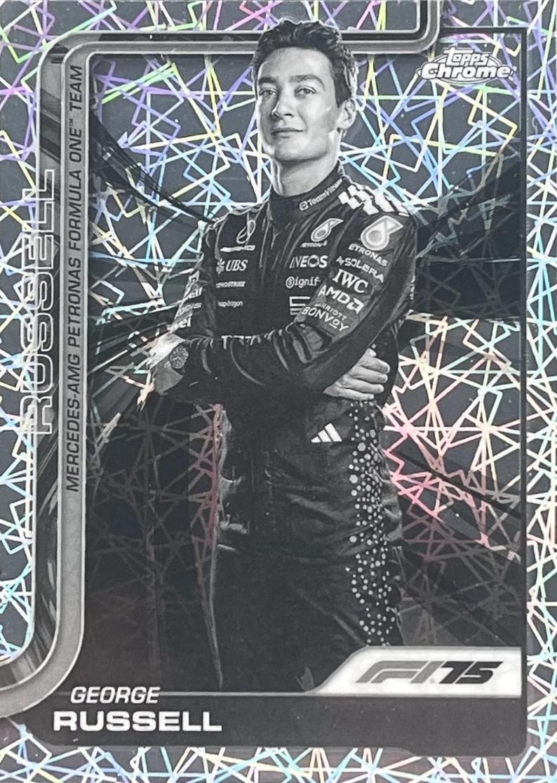 George Russell [Black White Lazer Refractor] #7