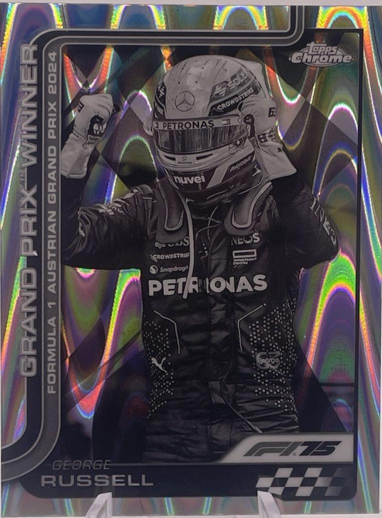 George Russell [Black White RayWave Refractor] #103