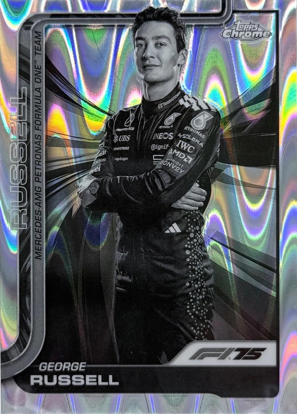 George Russell [Black White RayWave Refractor] #7