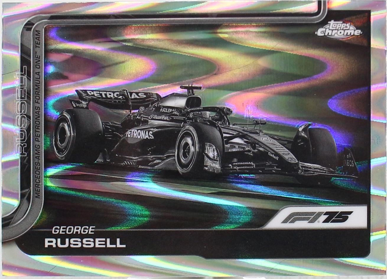 George Russell [Black White RayWave Refractor] #79