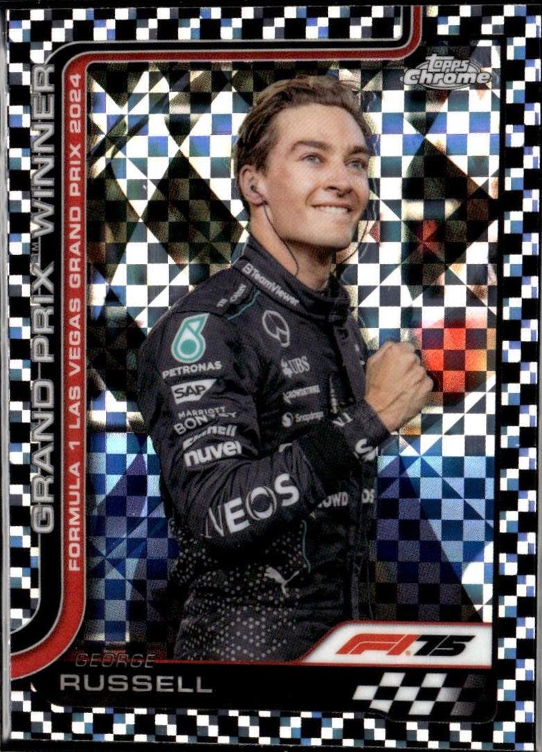 George Russell [Checker Flag Refractor] #114