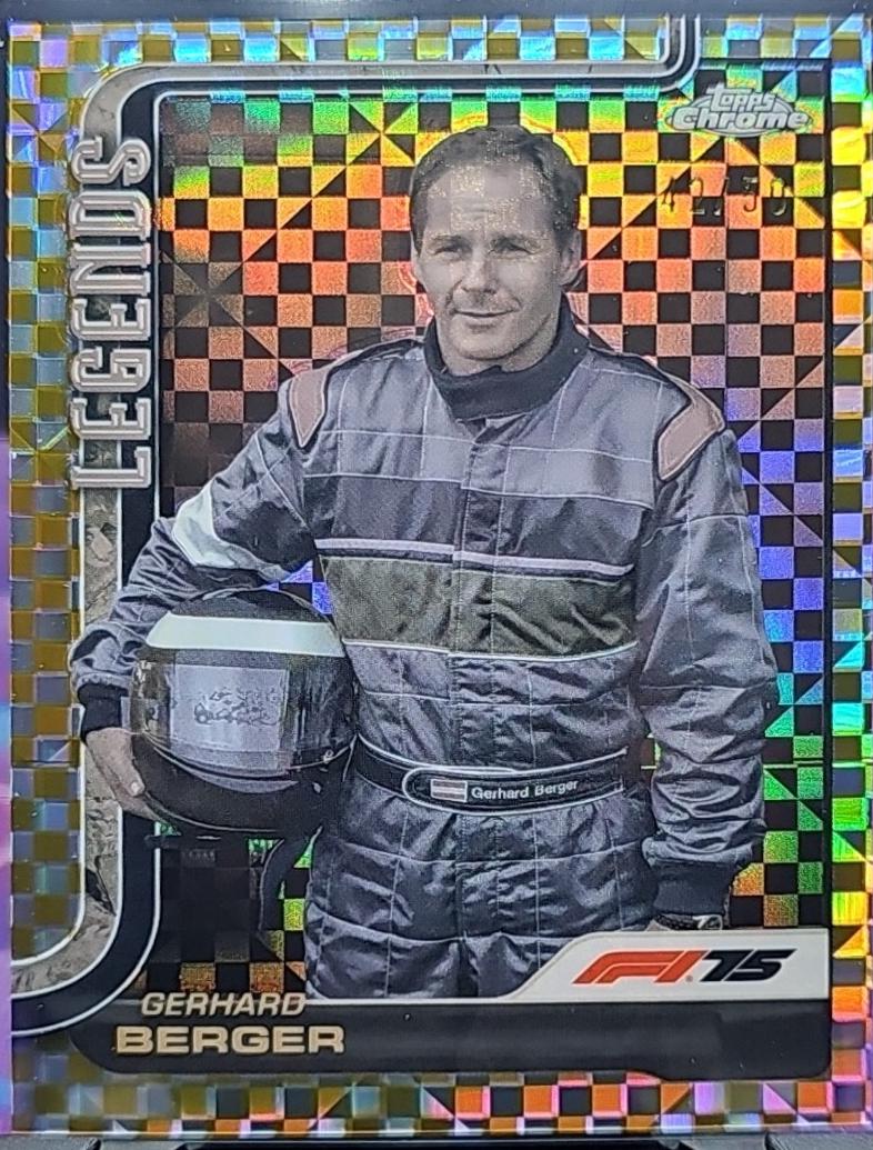 Gerhard Berger [Gold Checker Flag Refractor] #153