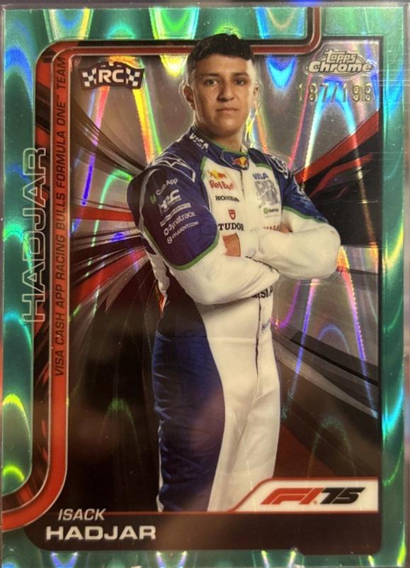 Isack Hadjar [Aqua Raywave Refractor] #12