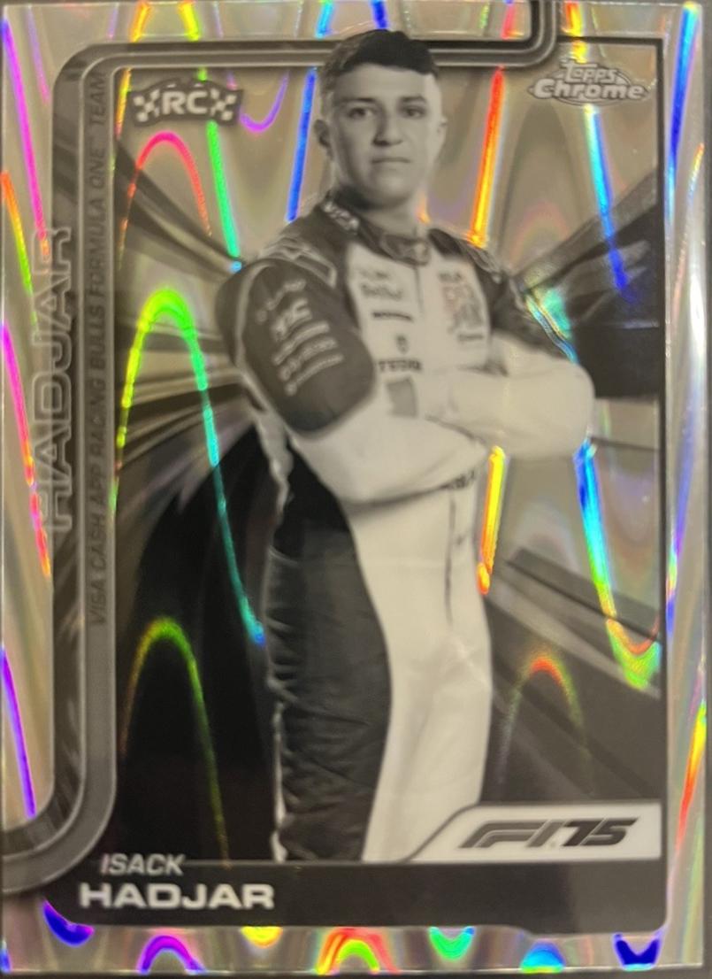 Isack Hadjar [Black White RayWave Refractor] #12