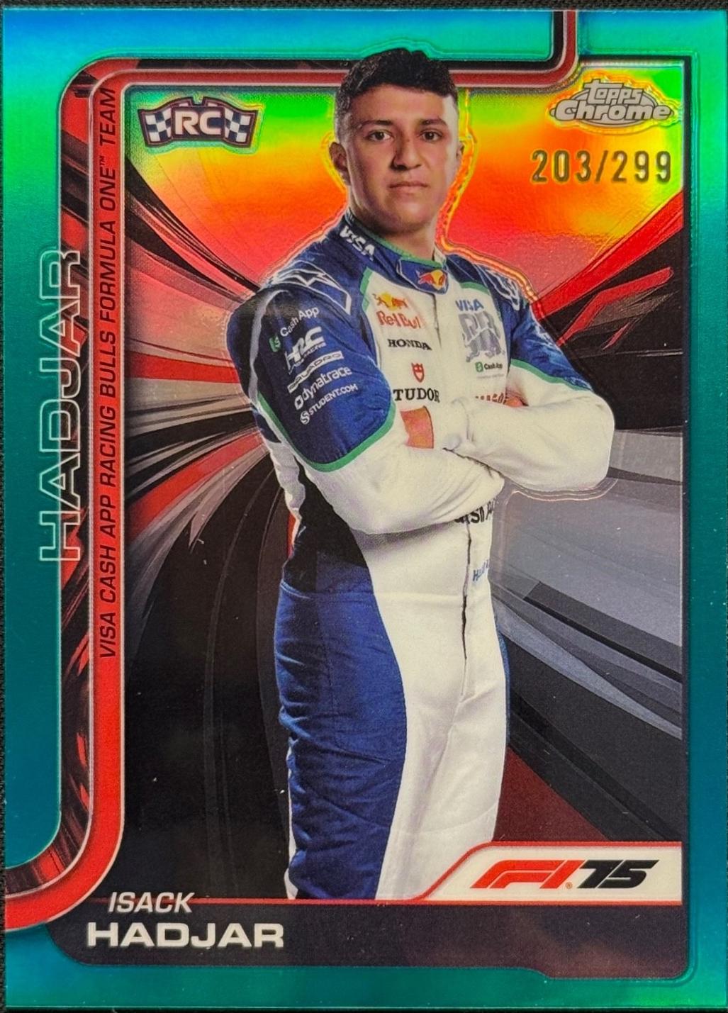 Isack Hadjar [Teal Refractor] #12