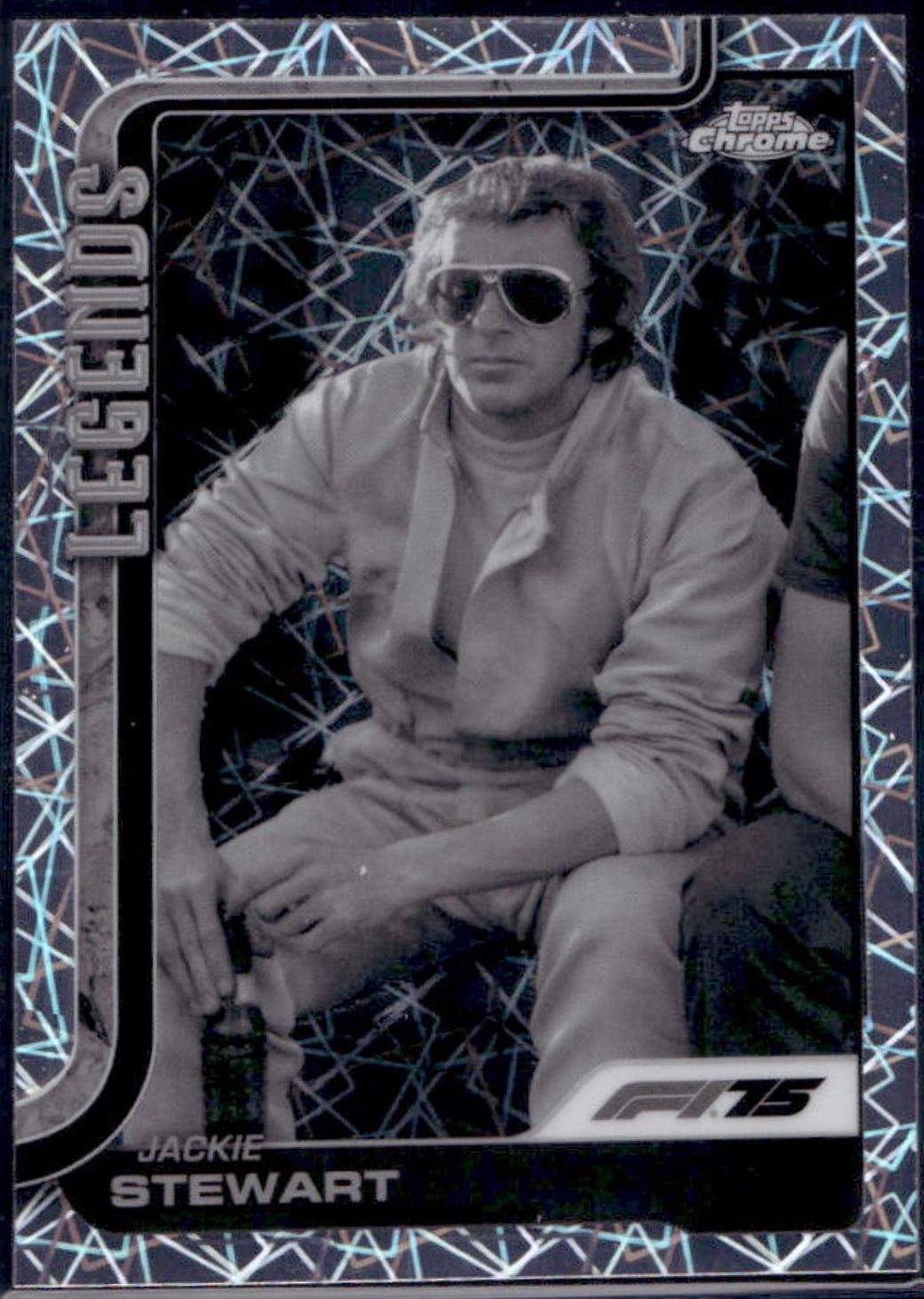 Jackie Stewart [Black White Lazer Refractor] #154