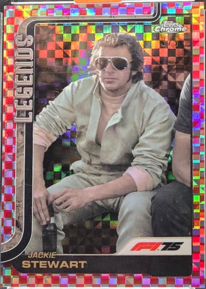 Jackie Stewart [Red Checker Flag Refractor] #154