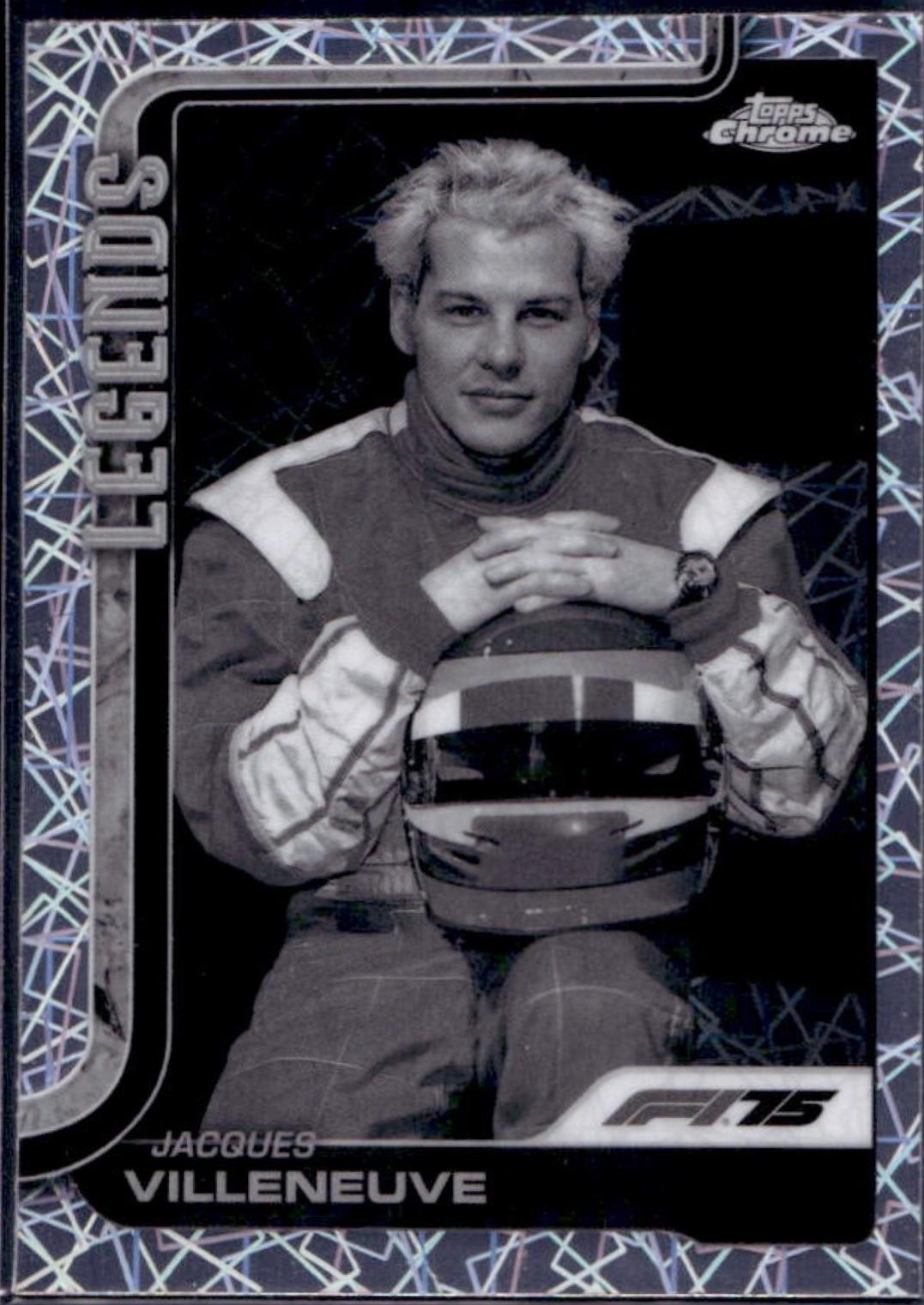 Jacques Villeneuve [Black White Lazer Refractor] #163