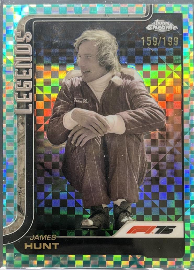 James Hunt [Aqua Checker Flag Refractor] #155