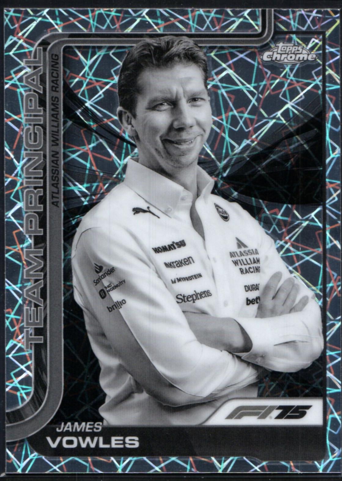James Vowles [Black White Lazer Refractor] #200