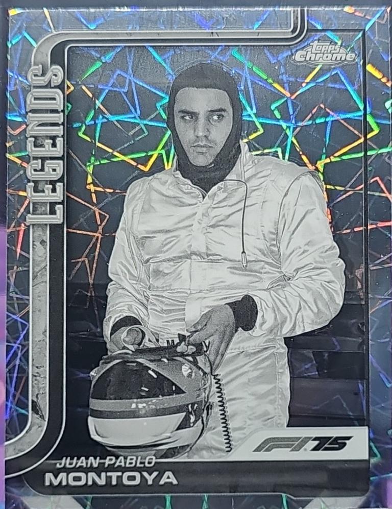 Juan Pablo Montoya [Black White Lazer Refractor] #156