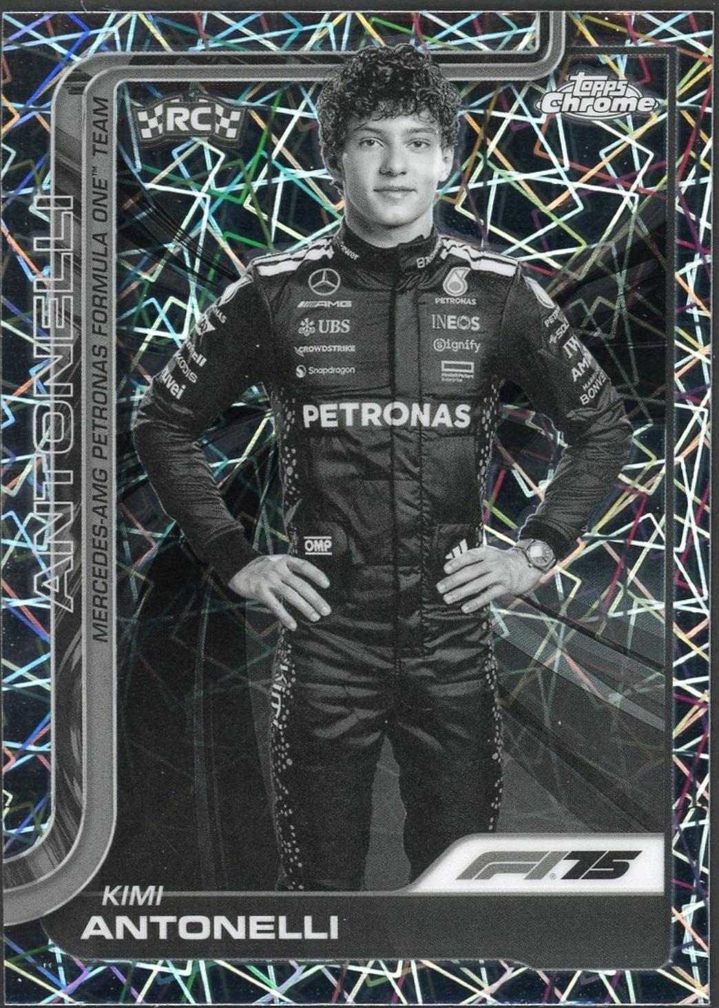 Kimi Antonelli [Black White Lazer Refractor] #8