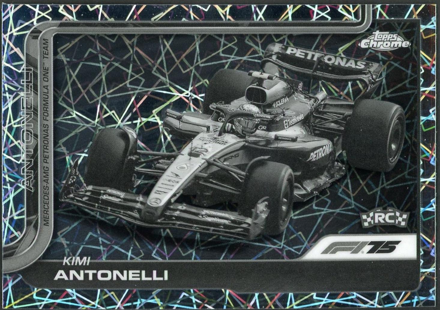 Kimi Antonelli [Black White Lazer Refractor] #80
