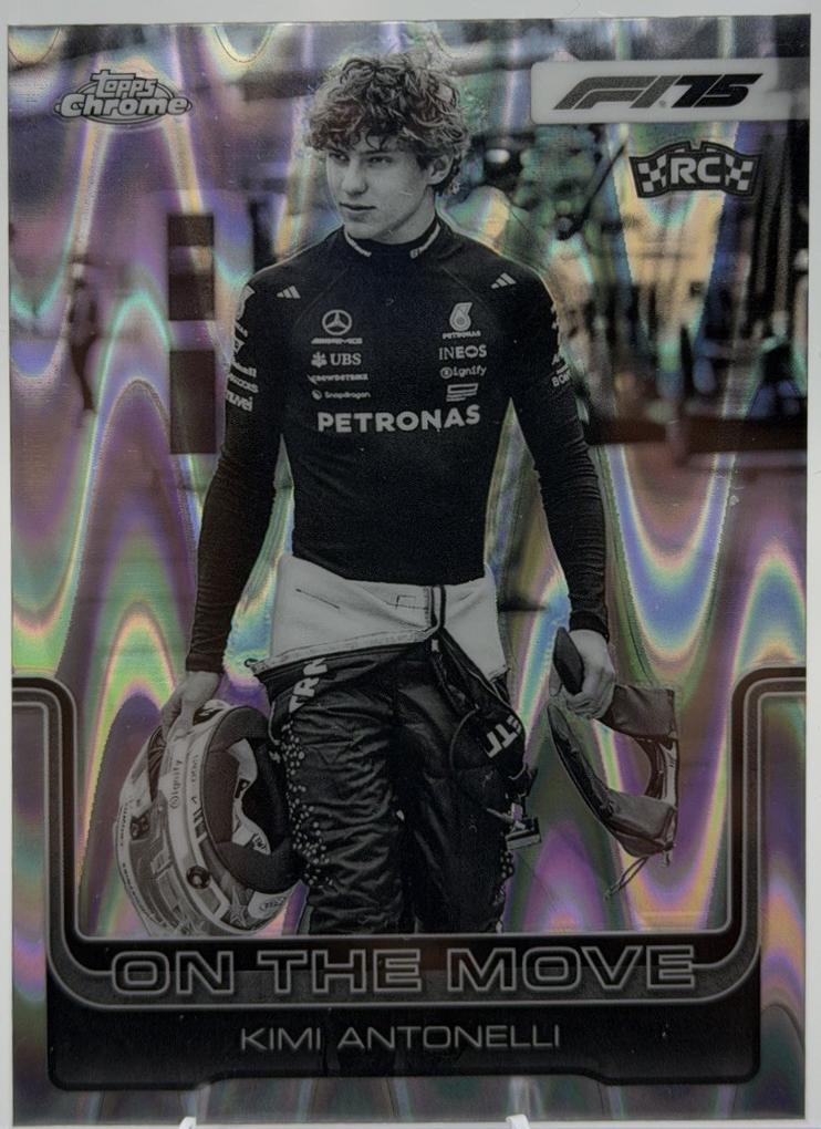 Kimi Antonelli [Black White RayWave Refractor] #185