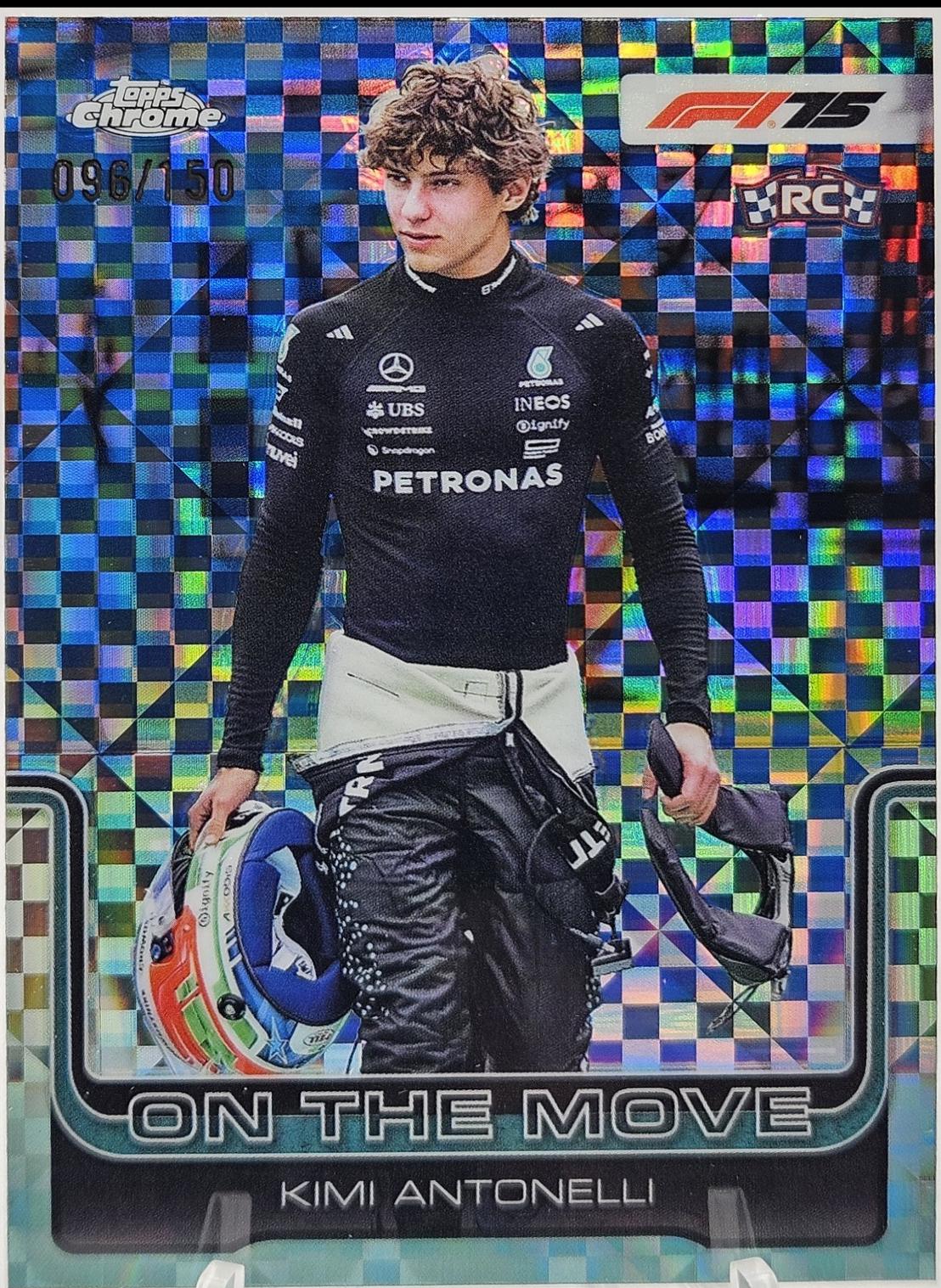 Kimi Antonelli [Blue Checker Flag Refractor] #185