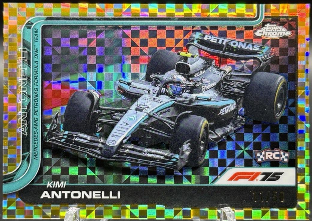 Kimi Antonelli [Gold Checker Flag Refractor] #80
