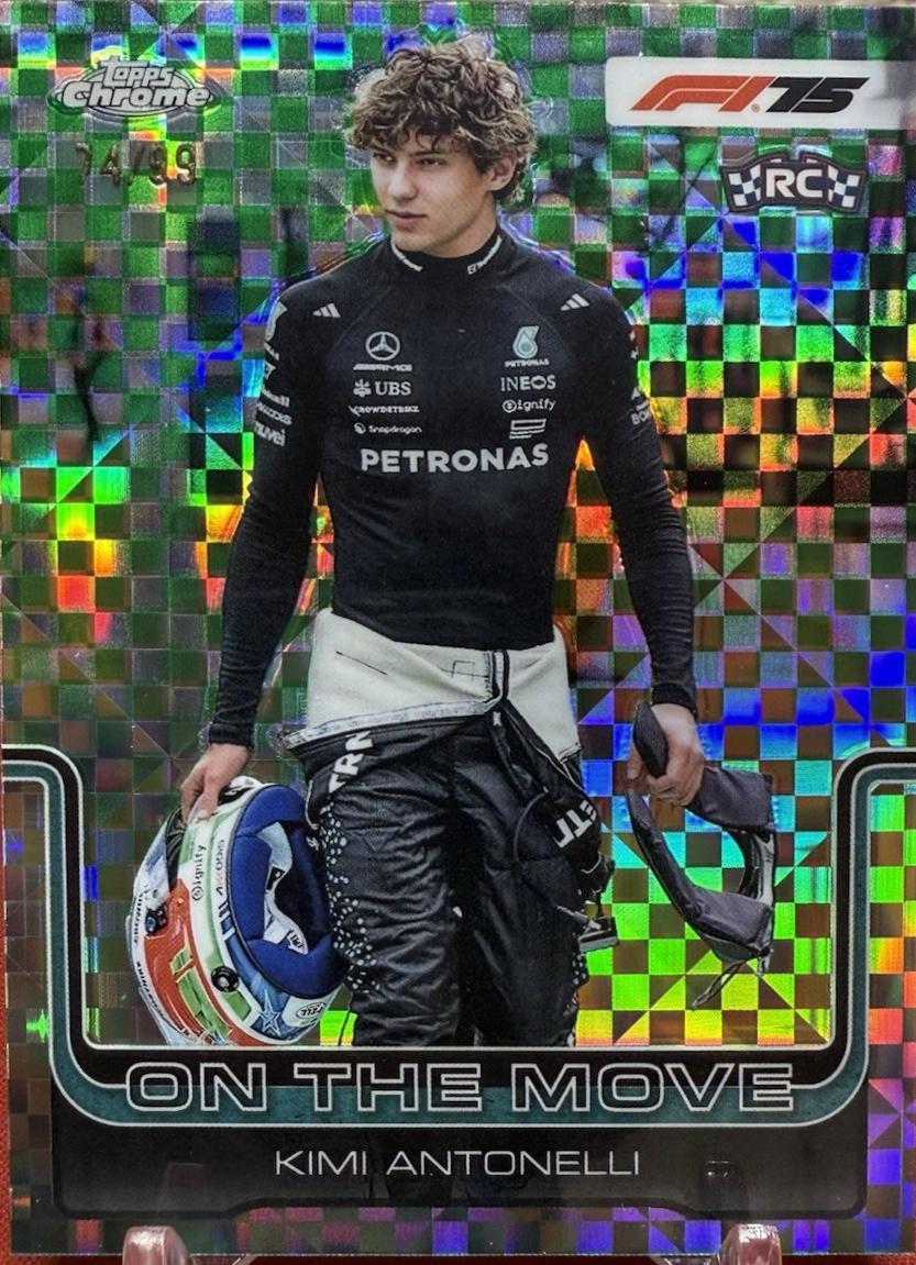 Kimi Antonelli [Green Checker Flag Refractor] #185