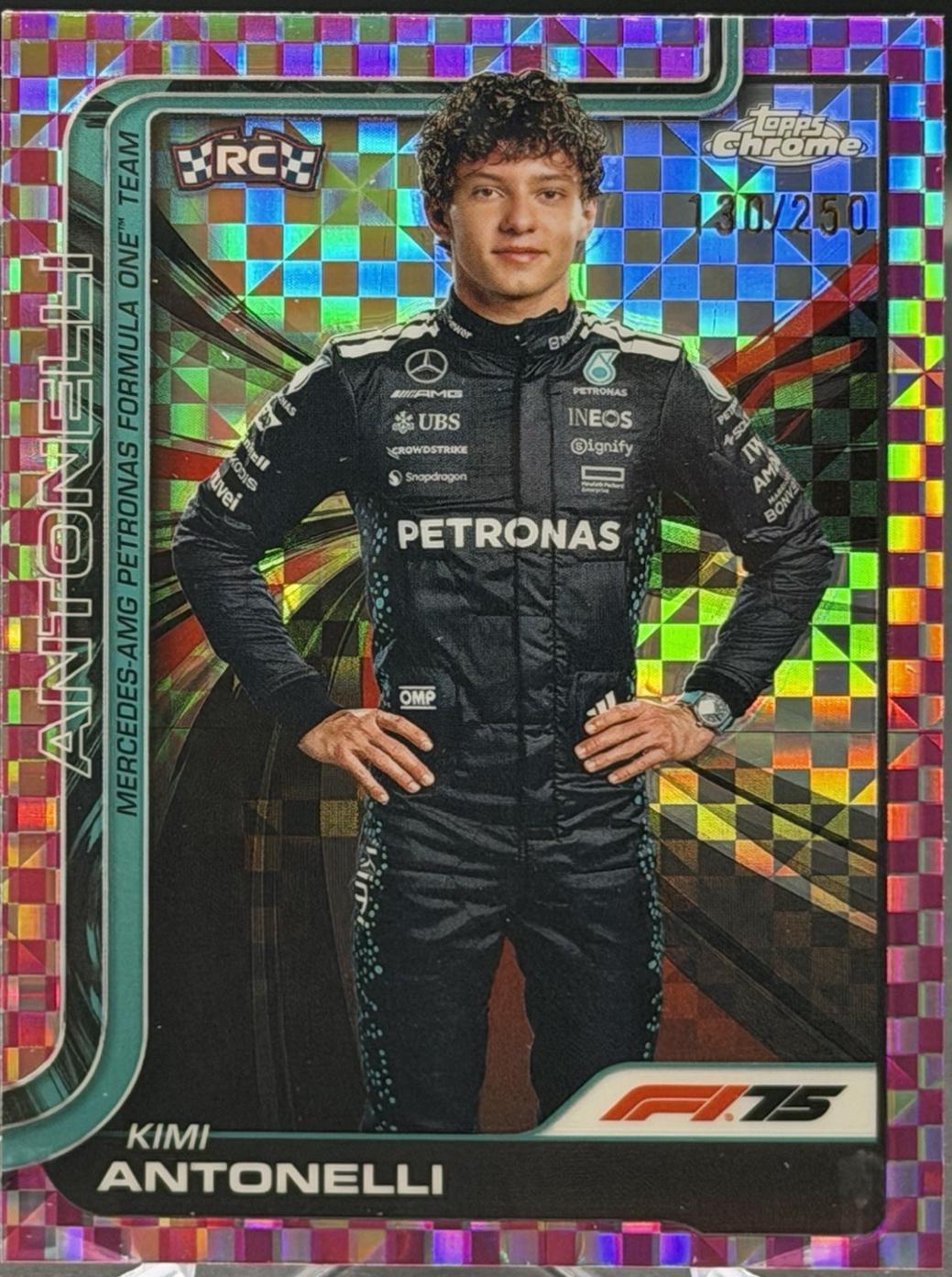 Kimi Antonelli [Pink Checker Flag Refractor] #8