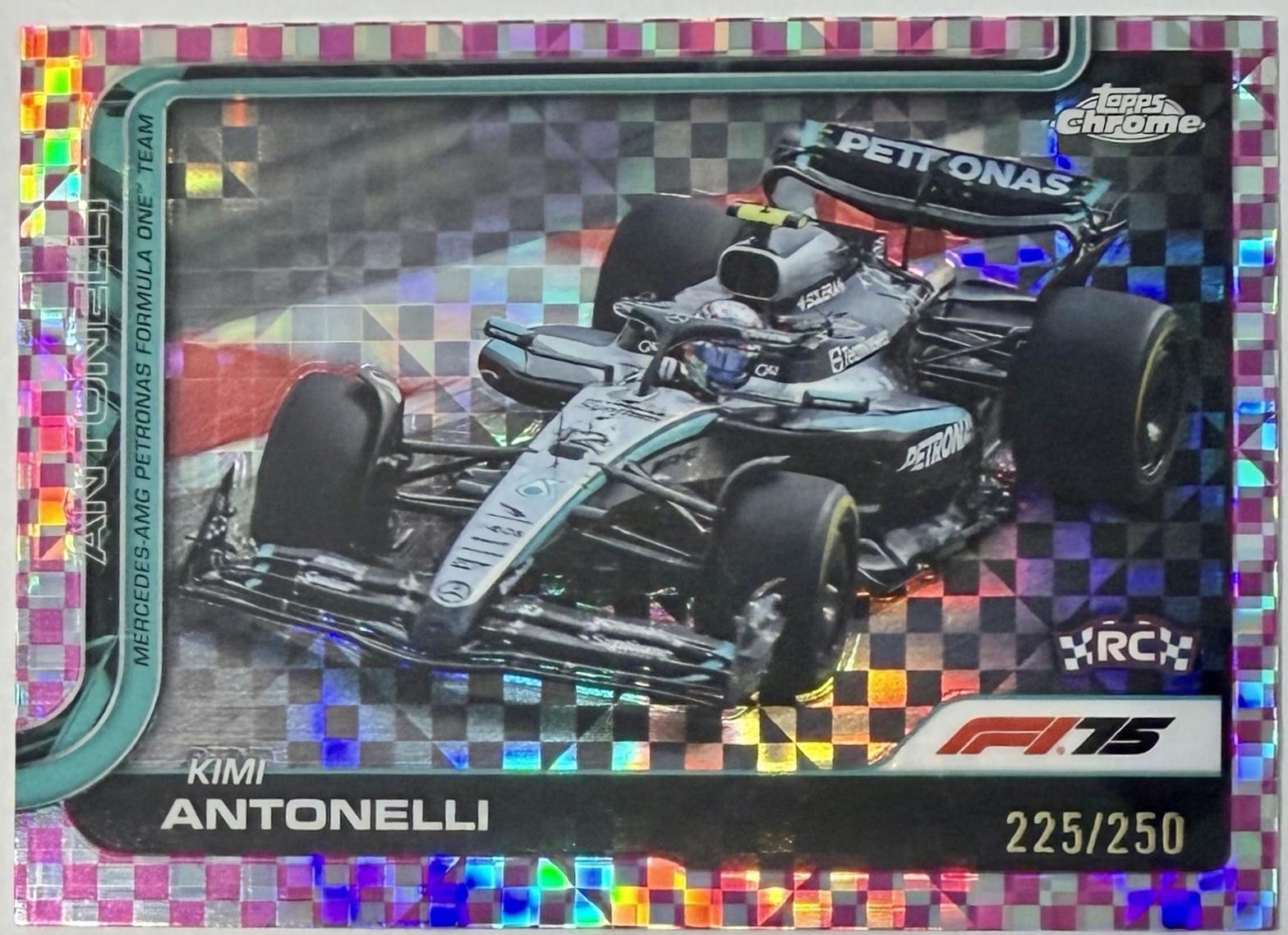 Kimi Antonelli [Pink Checker Flag Refractor] #80