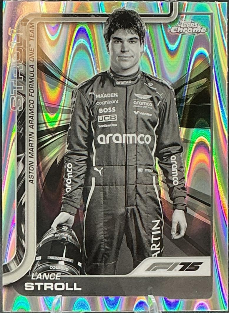 Lance Stroll [Black White RayWave Refractor] #10
