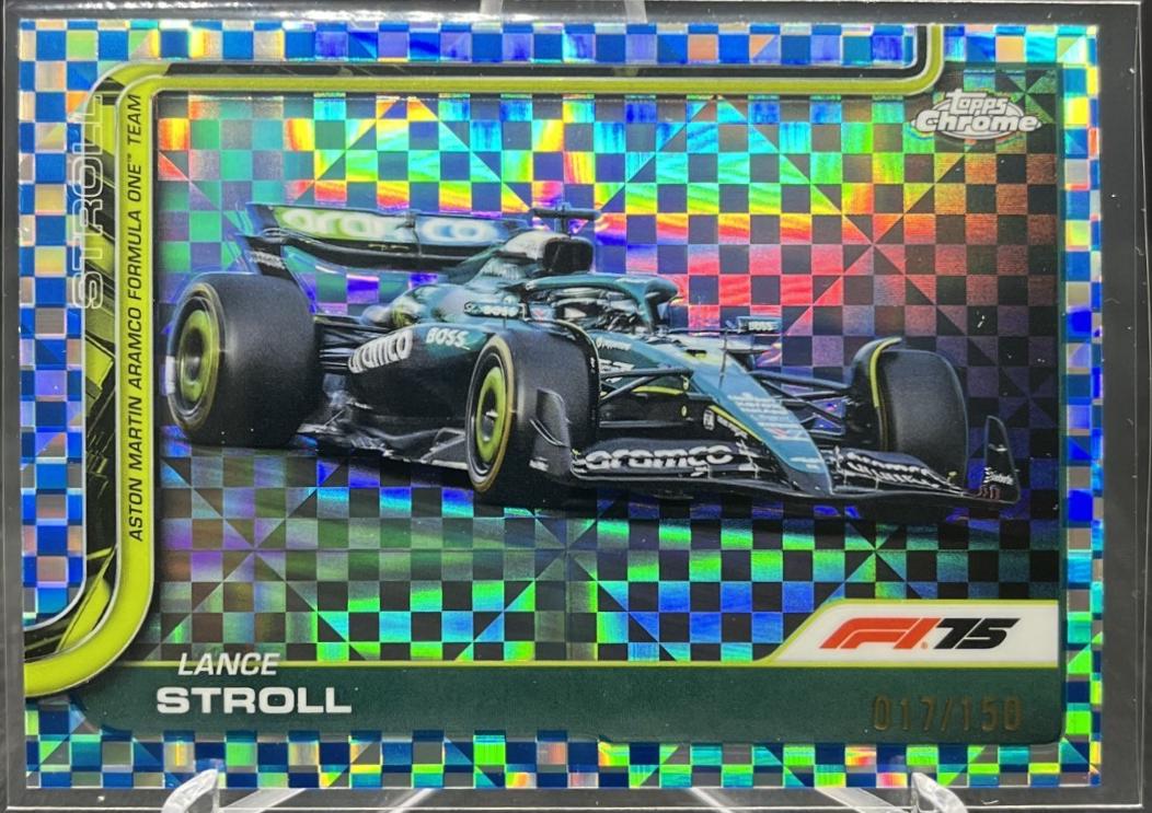 Lance Stroll [Blue Checker Flag Refractor] #82