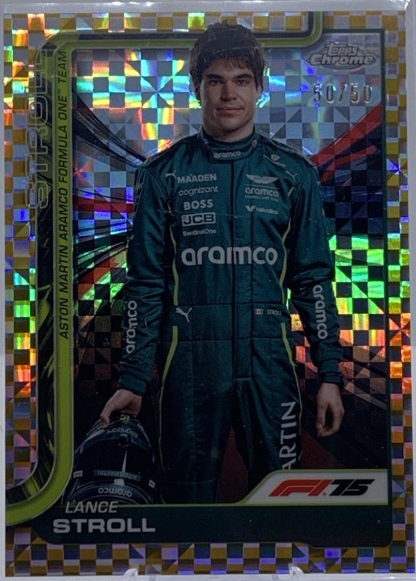 Lance Stroll [Gold Checker Flag Refractor] #10