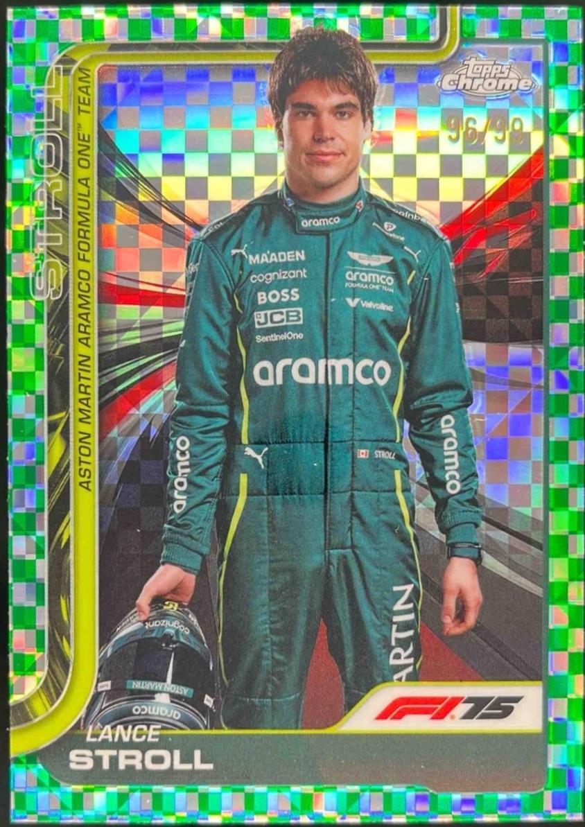 Lance Stroll [Green Checker Flag Refractor] #10