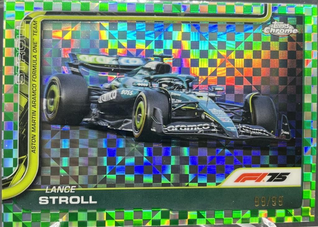 Lance Stroll [Green Checker Flag Refractor] #82