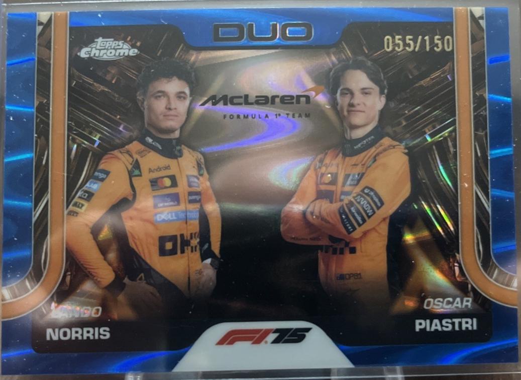 Lando Norris / Oscar Piastri [Blue RayWave Refractor] #166