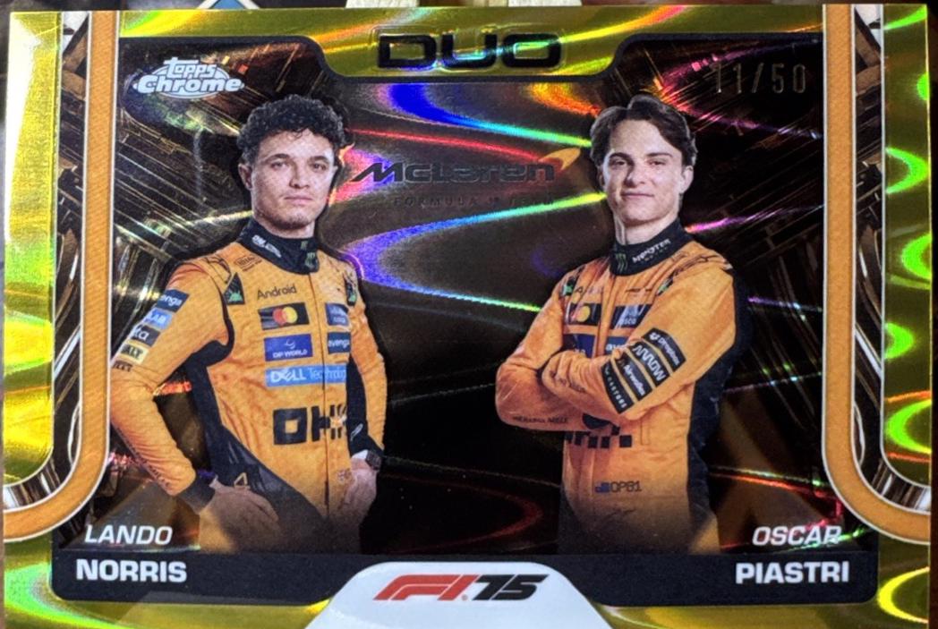 Lando Norris / Oscar Piastri [Gold RayWave Refractor] #166