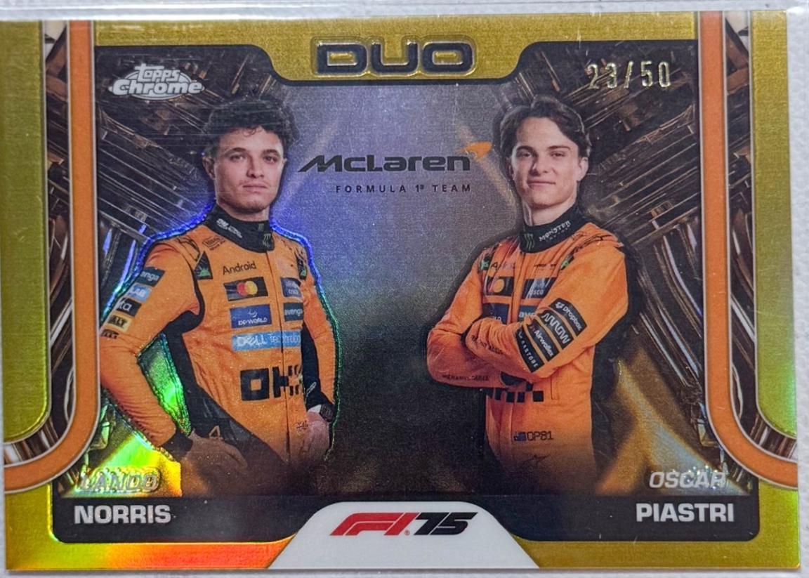 Lando Norris / Oscar Piastri [Gold Refractor] #166