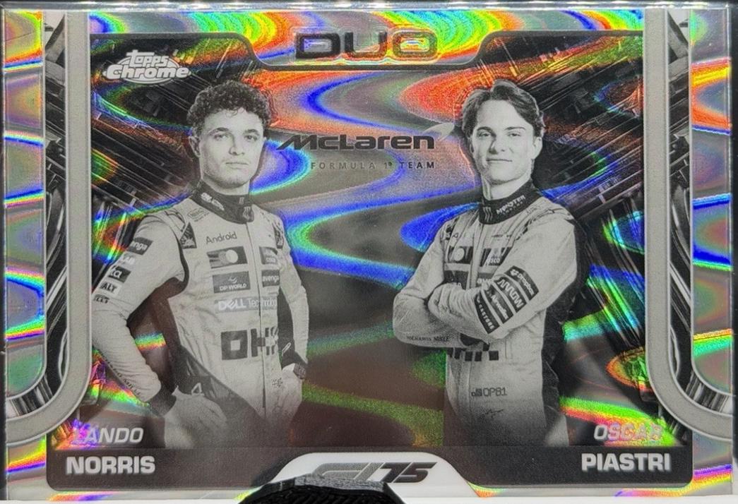 Lando Norris / Oscar Piastri [Orange RayWave Refractor] #166