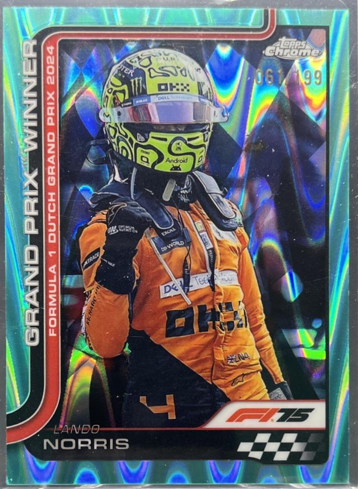 Lando Norris [Aqua Raywave Refractor] #107