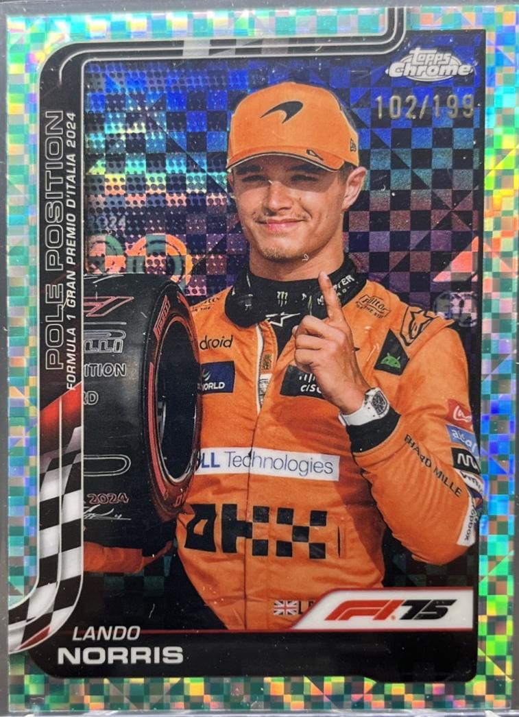 Lando Norris [Aqua Raywave Refractor] #120