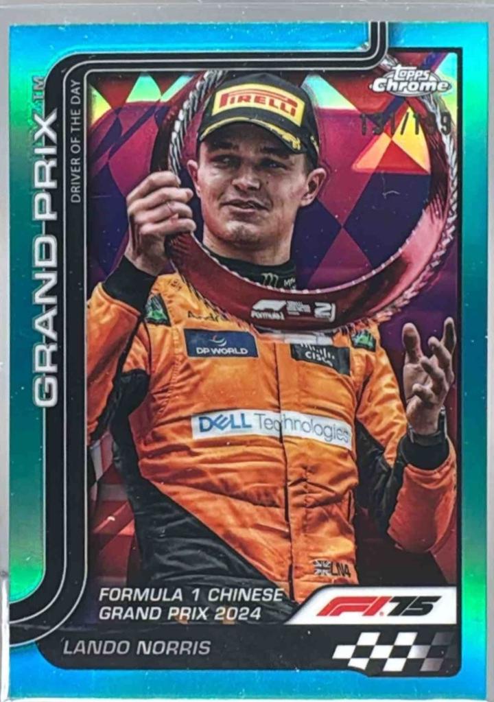 Lando Norris [Aqua Raywave Refractor] #126