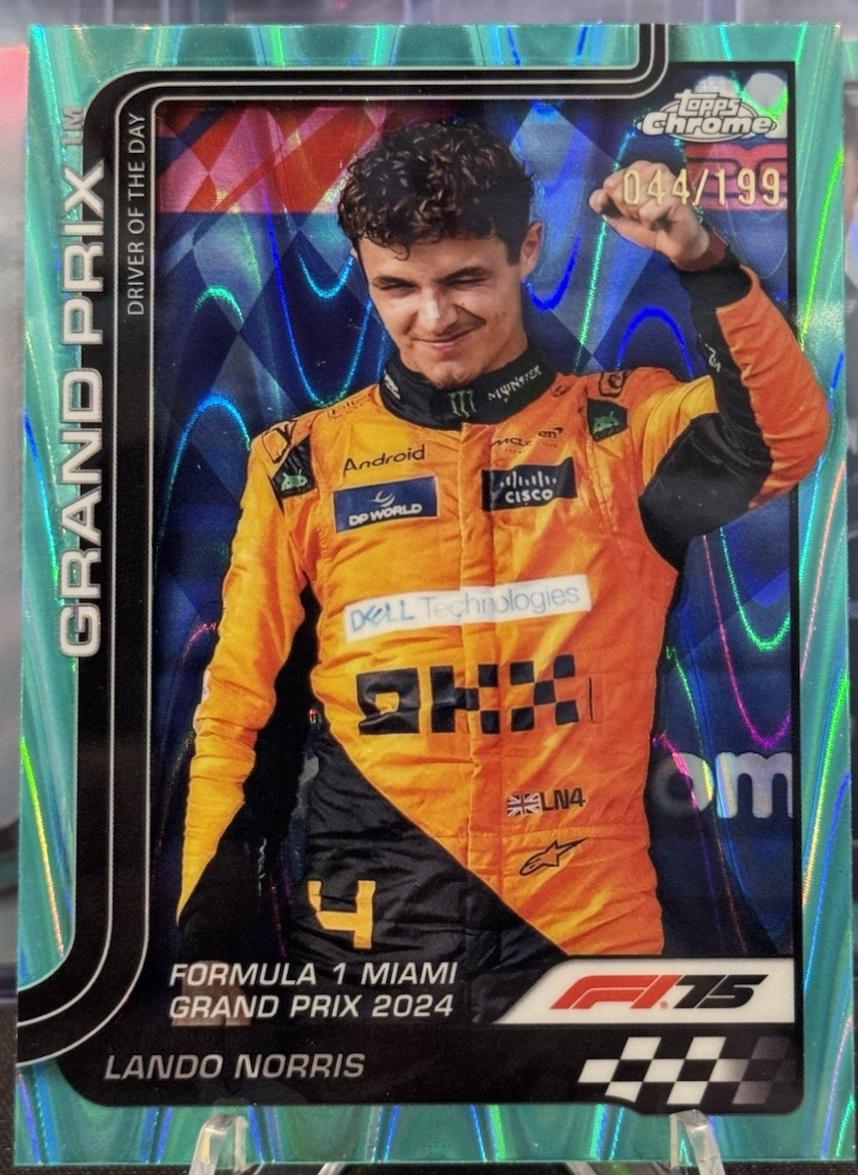 Lando Norris [Aqua Raywave Refractor] #127
