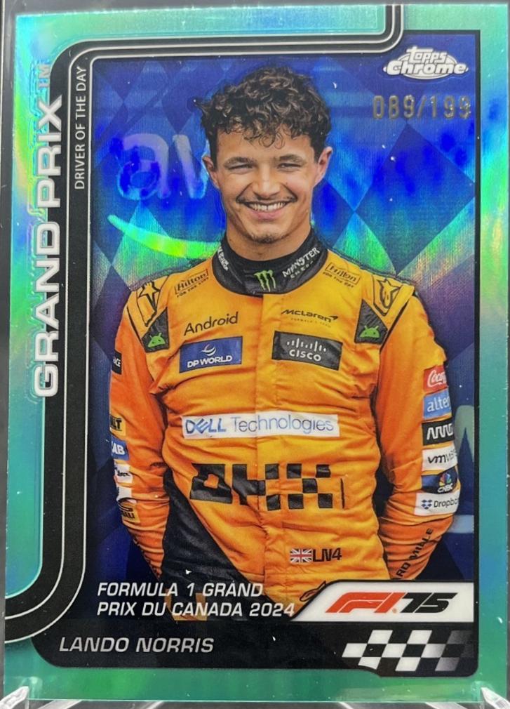 Lando Norris [Aqua Raywave Refractor] #130