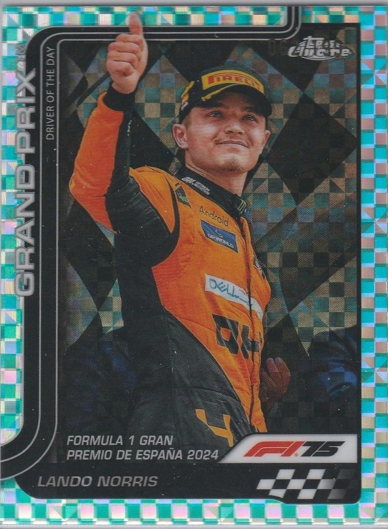 Lando Norris [Aqua Raywave Refractor] #131