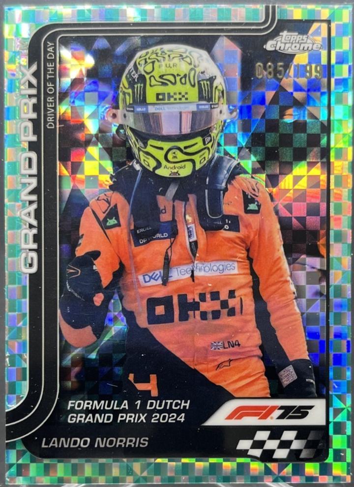 Lando Norris [Aqua Raywave Refractor] #136