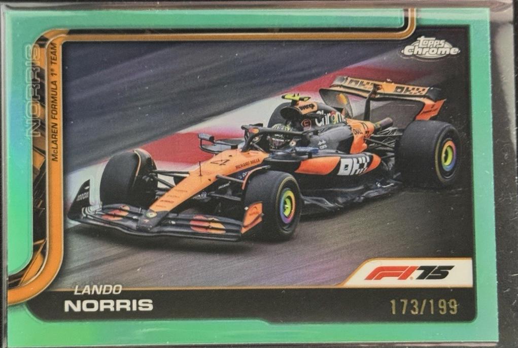 Lando Norris [Aqua Raywave Refractor] #77