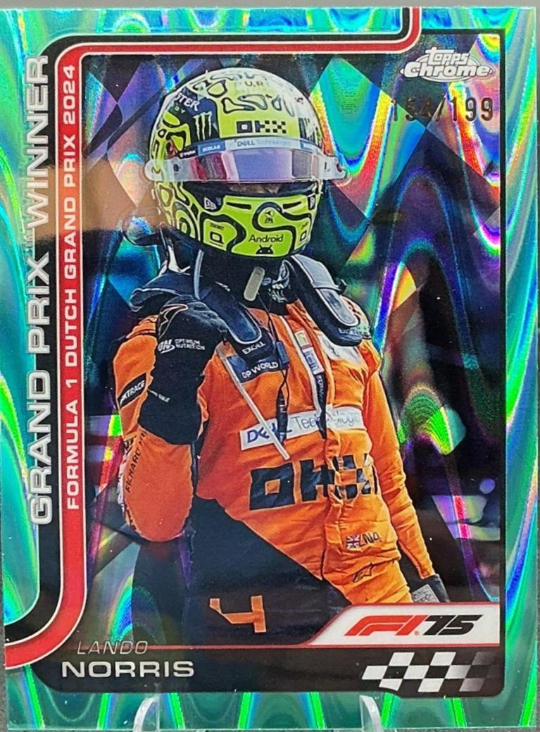 Lando Norris [Aqua Refractor] #107