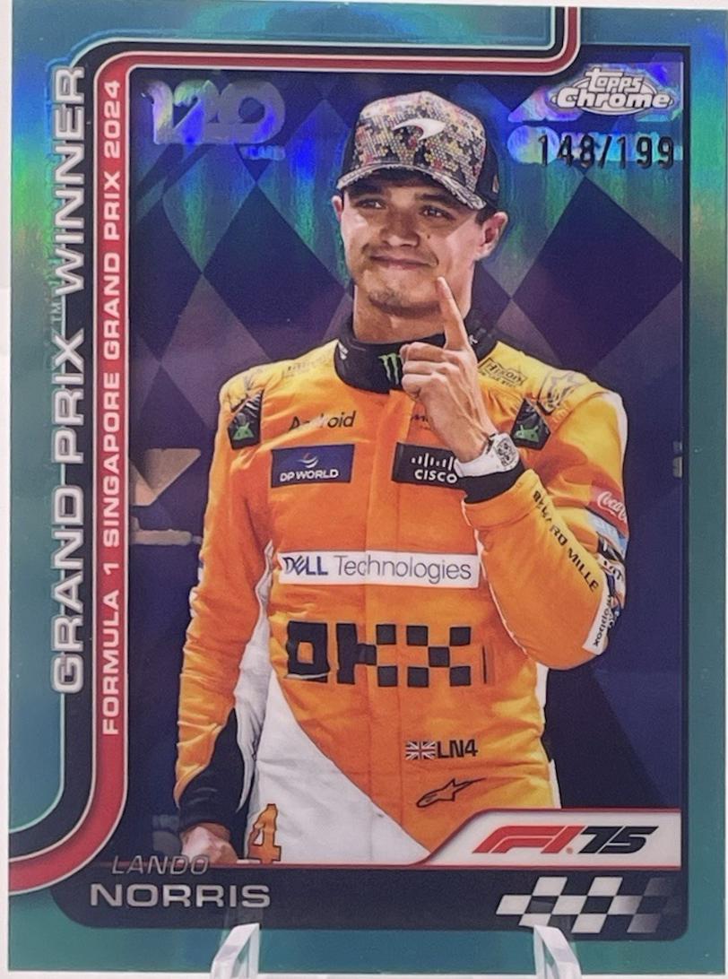 Lando Norris [Aqua Refractor] #110