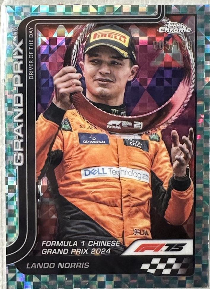 Lando Norris [Aqua Refractor] #126