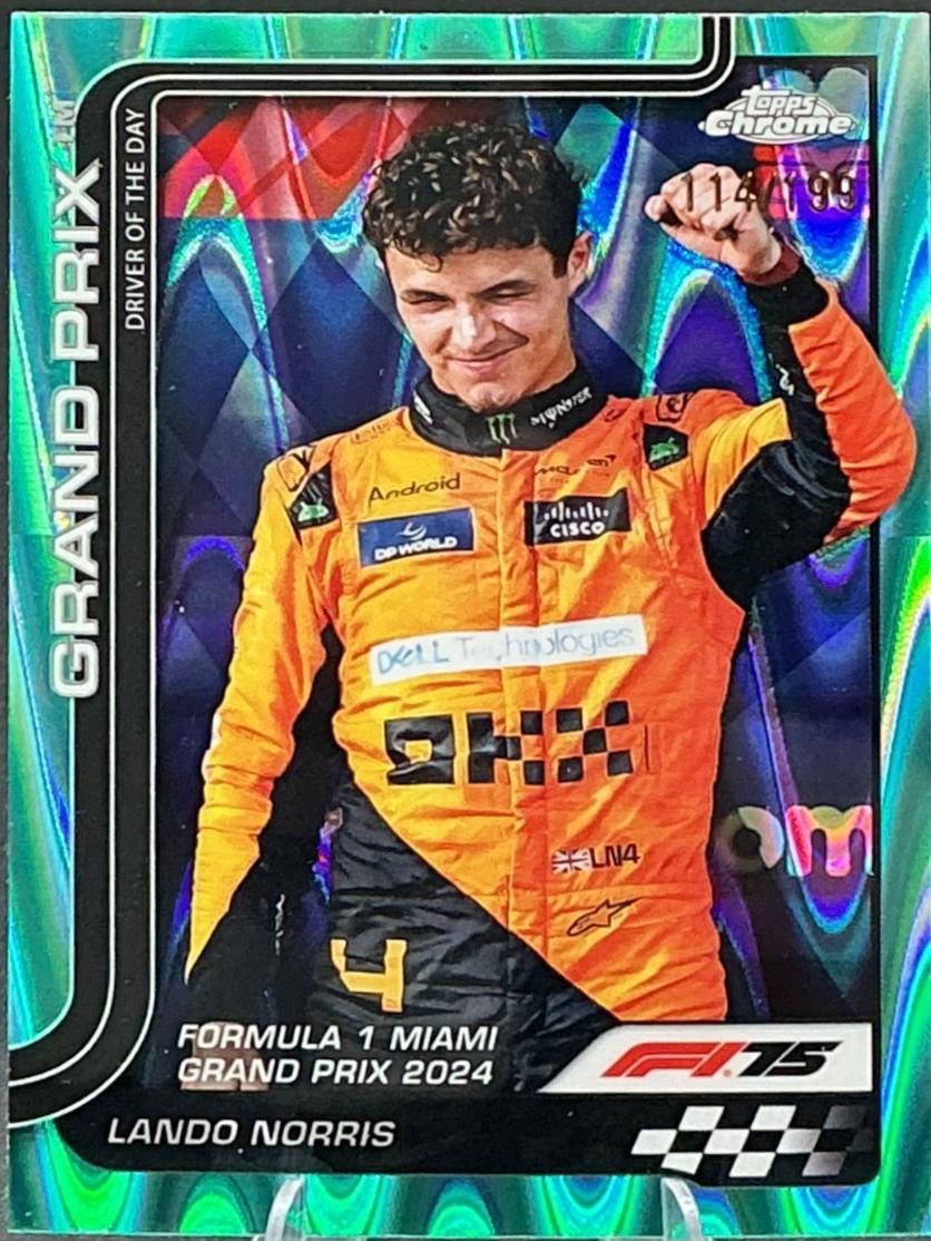 Lando Norris [Aqua Refractor] #127