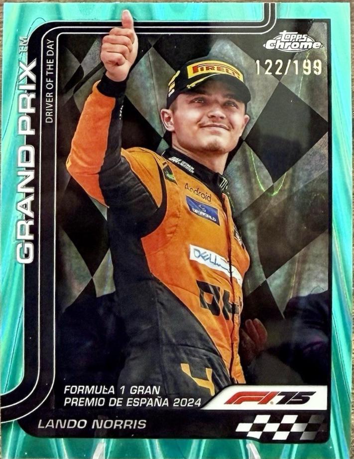 Lando Norris [Aqua Refractor] #131