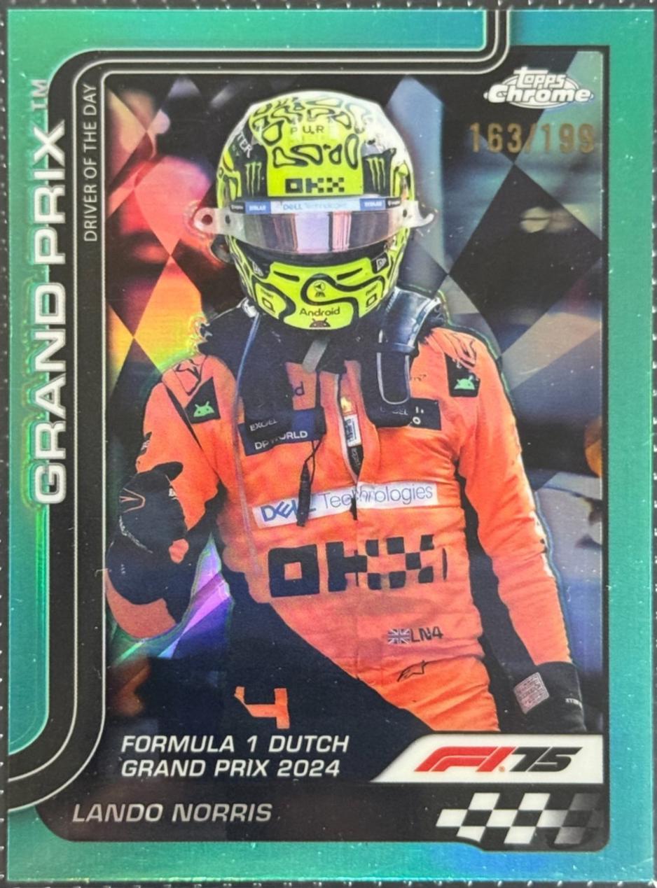 Lando Norris [Aqua Refractor] #136