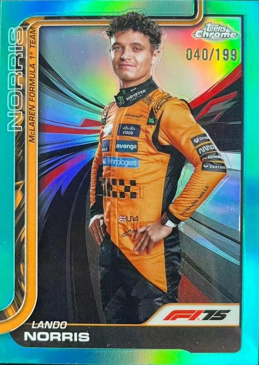 Lando Norris [Aqua Refractor] #5