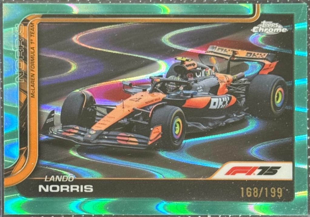 Lando Norris [Aqua Refractor] #77