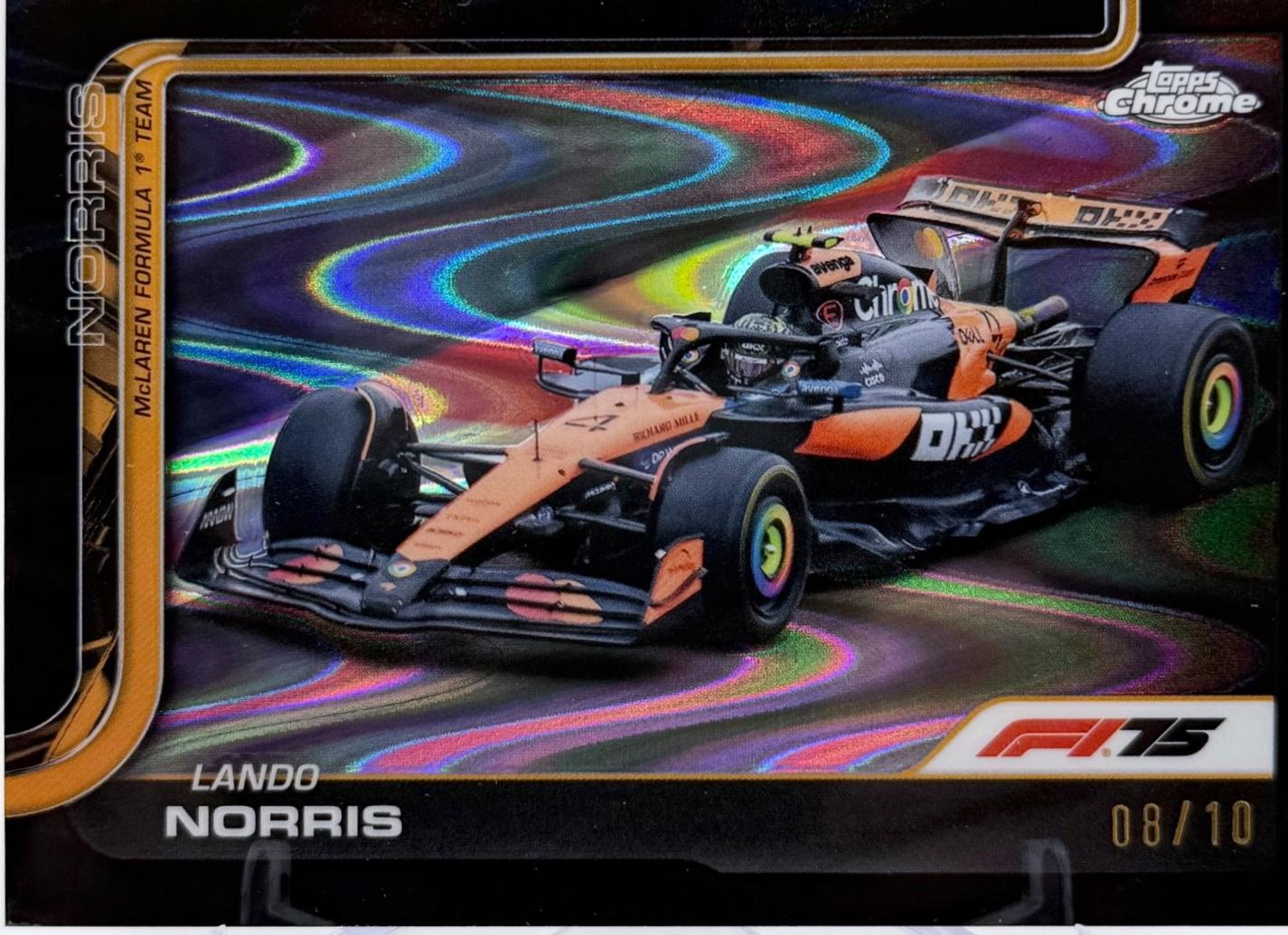Lando Norris [Black RayWave Refractor] #77