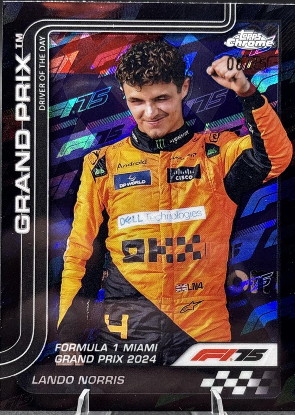 Lando Norris [Black Refractor] #127